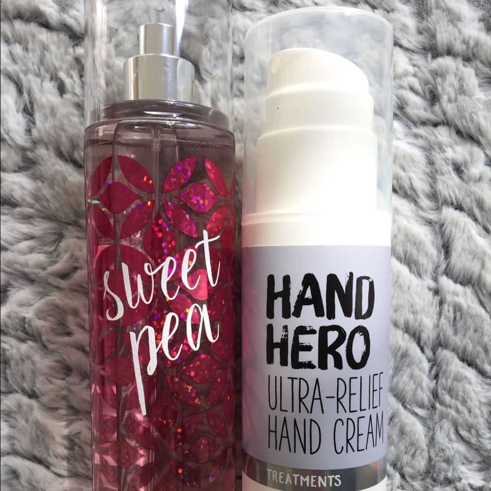 Bath and body works fragrance and hand cream